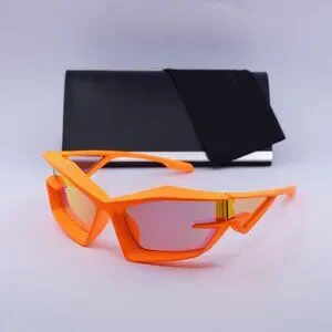 Givenchy GV40049U 43C Sunglasses Orange Geometric Frame, Orange Mirror Lenses Givenchy | Accessories | Givenchygv4049u 43c Sunglasses  main image 3